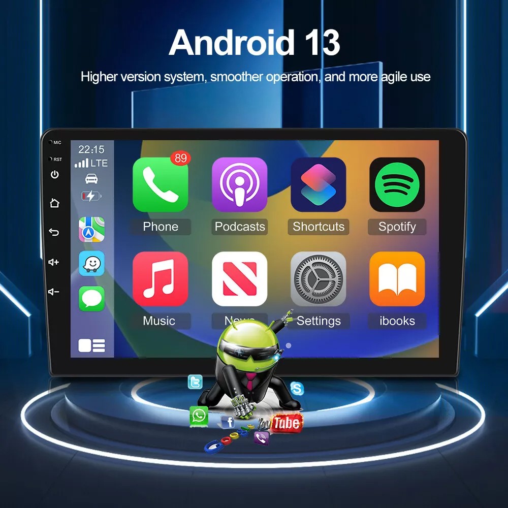 For 2007-2013 Acura MDX Apple Carplay Android 14 Car Stereo Radio GPS Navi 4+64G