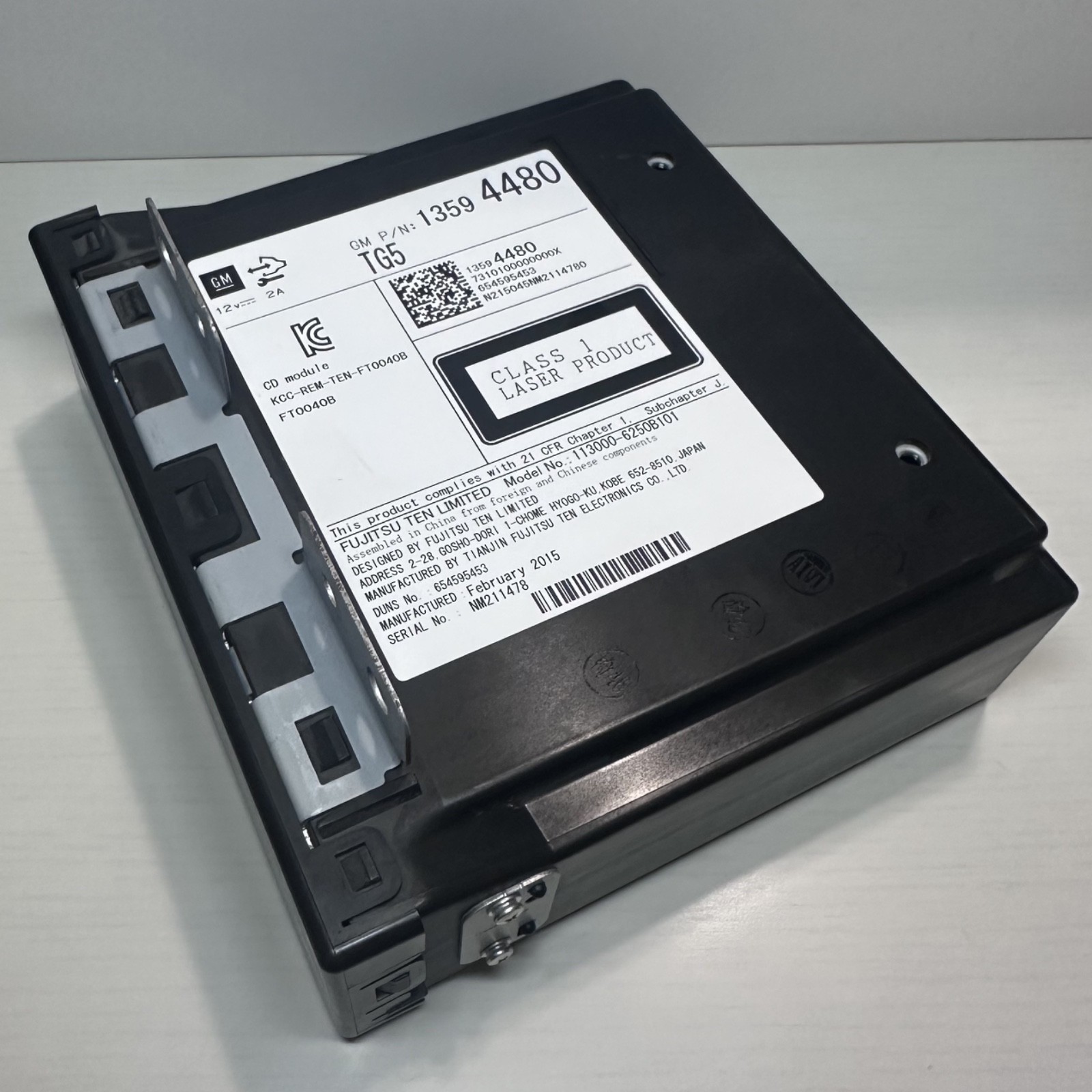 Fujitsu Ten 113000-6250B101 OEM GM CD DVD Radio Infotainment Module