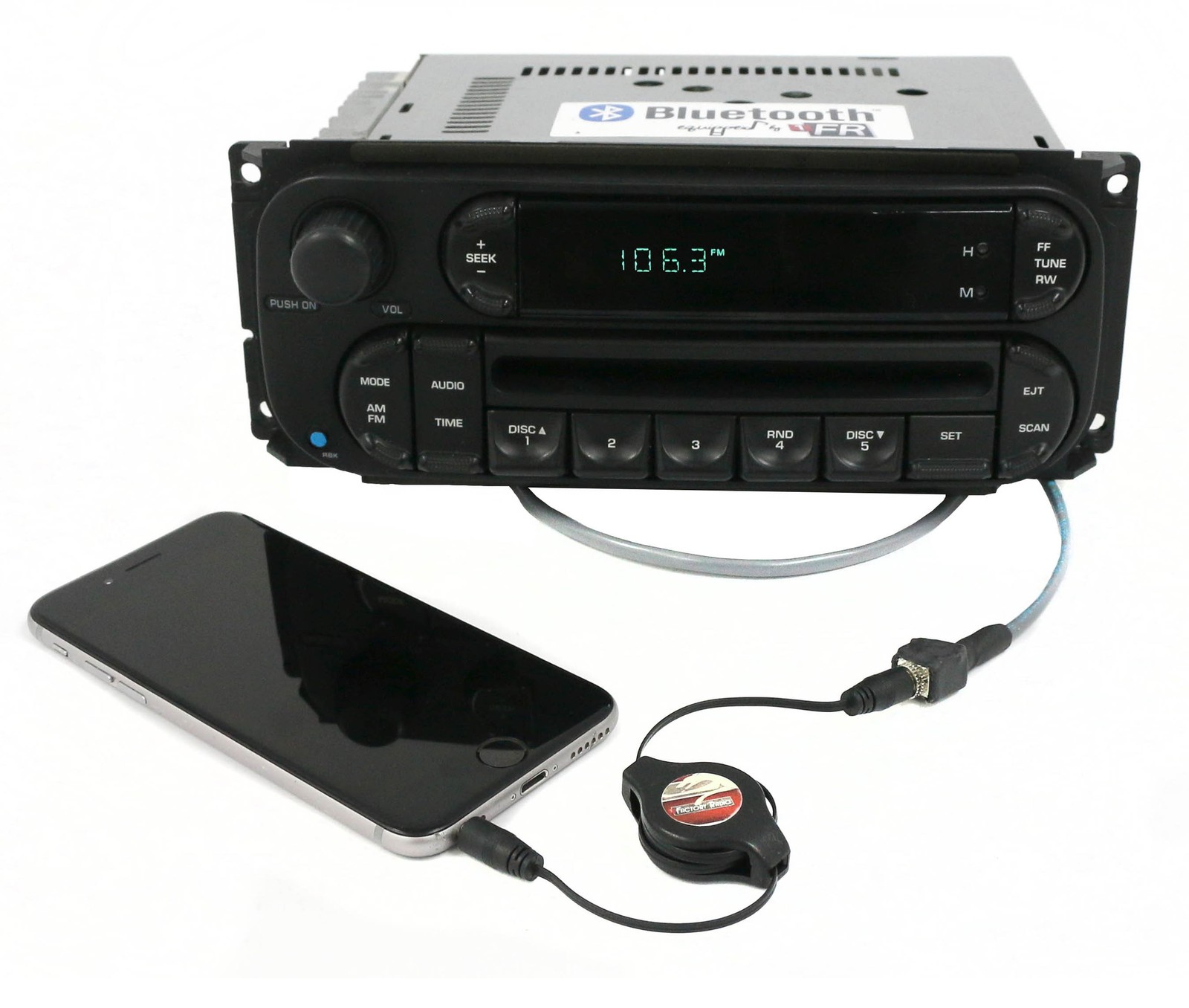 Chrysler Jeep Dodge RBK Digital 22-10 Radio 02-07 AM FM CD Bluetooth Pigtail Aux
