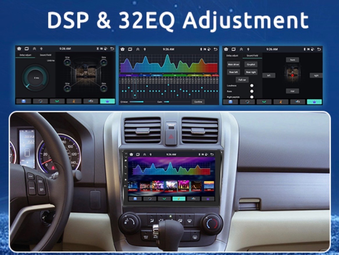 9”inch Car Radio Stereo for Honda CRV2007-2011 Android 13 GPS 4+64G BackupCamera