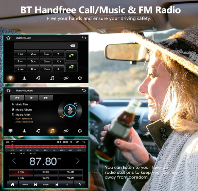 Car Stereo Radio Android 13.0 Carplay GPS FM +Cam For 2012-2014 Toyota Camry NEW