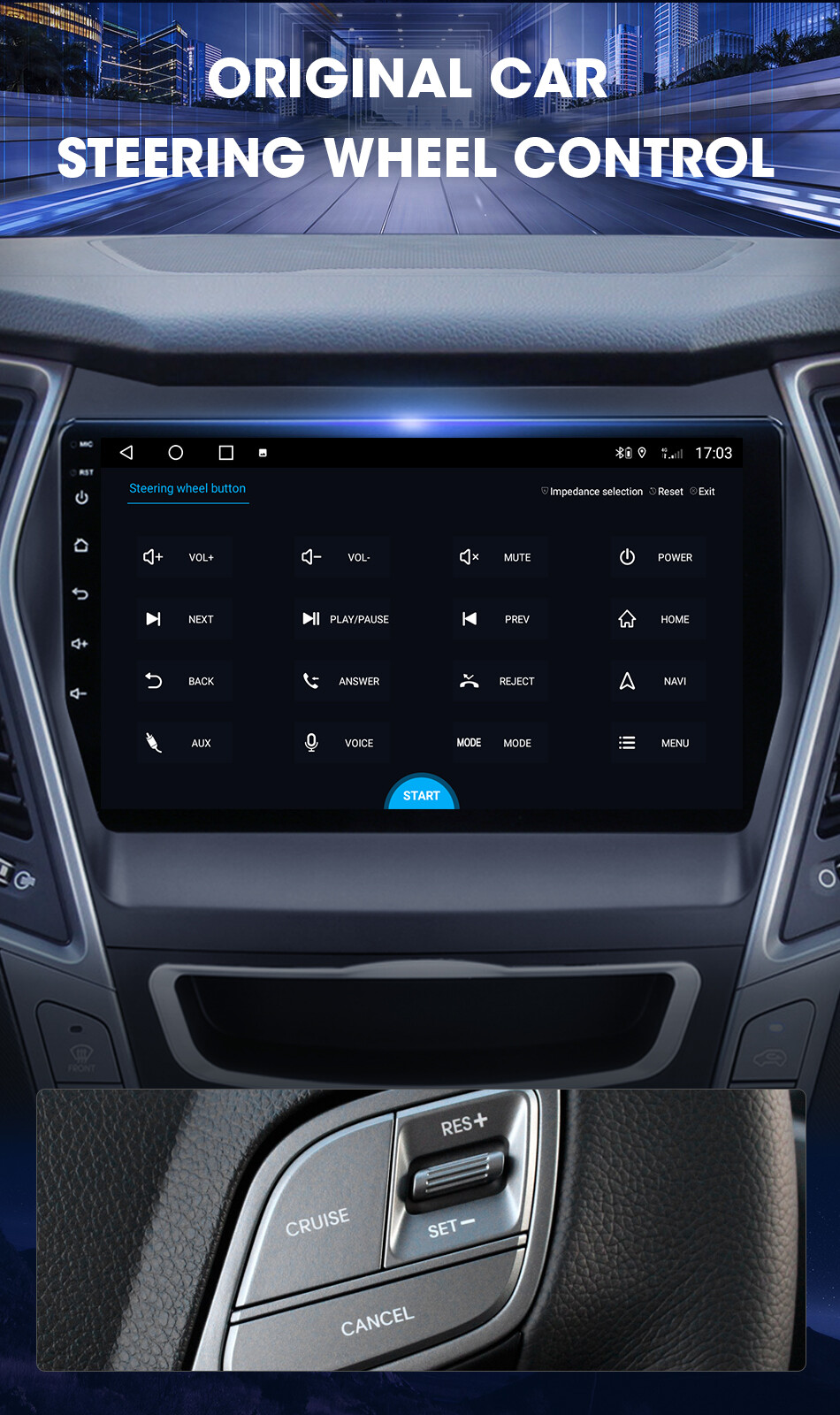 9″ For Hyundai Santa Fe IX45 2013-2018 Android 14.0 CarPlay Car Stereo Radio GPS
