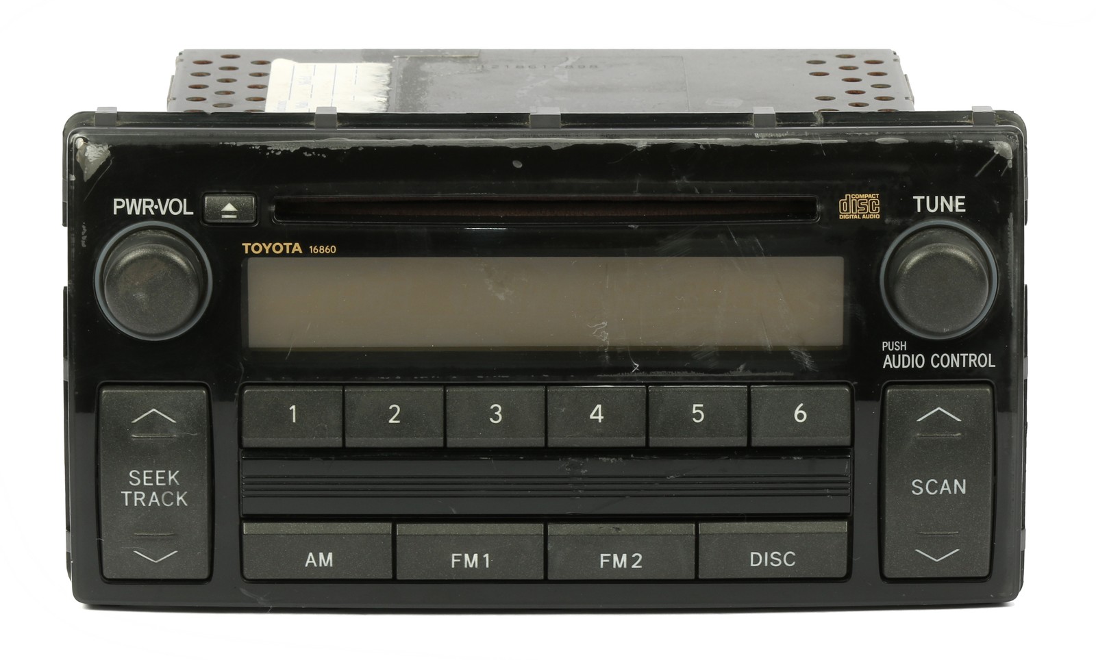 2005-2006 Toyota Camry AM FM Radio CD Player Face-16860 Part Number 86120-AA160