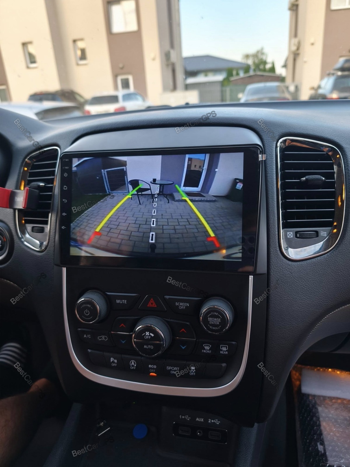 4+64G Android 15 CarPlay Stereo Radio GPS Sat Nav 9″ For Dodge Durango 2014-2020