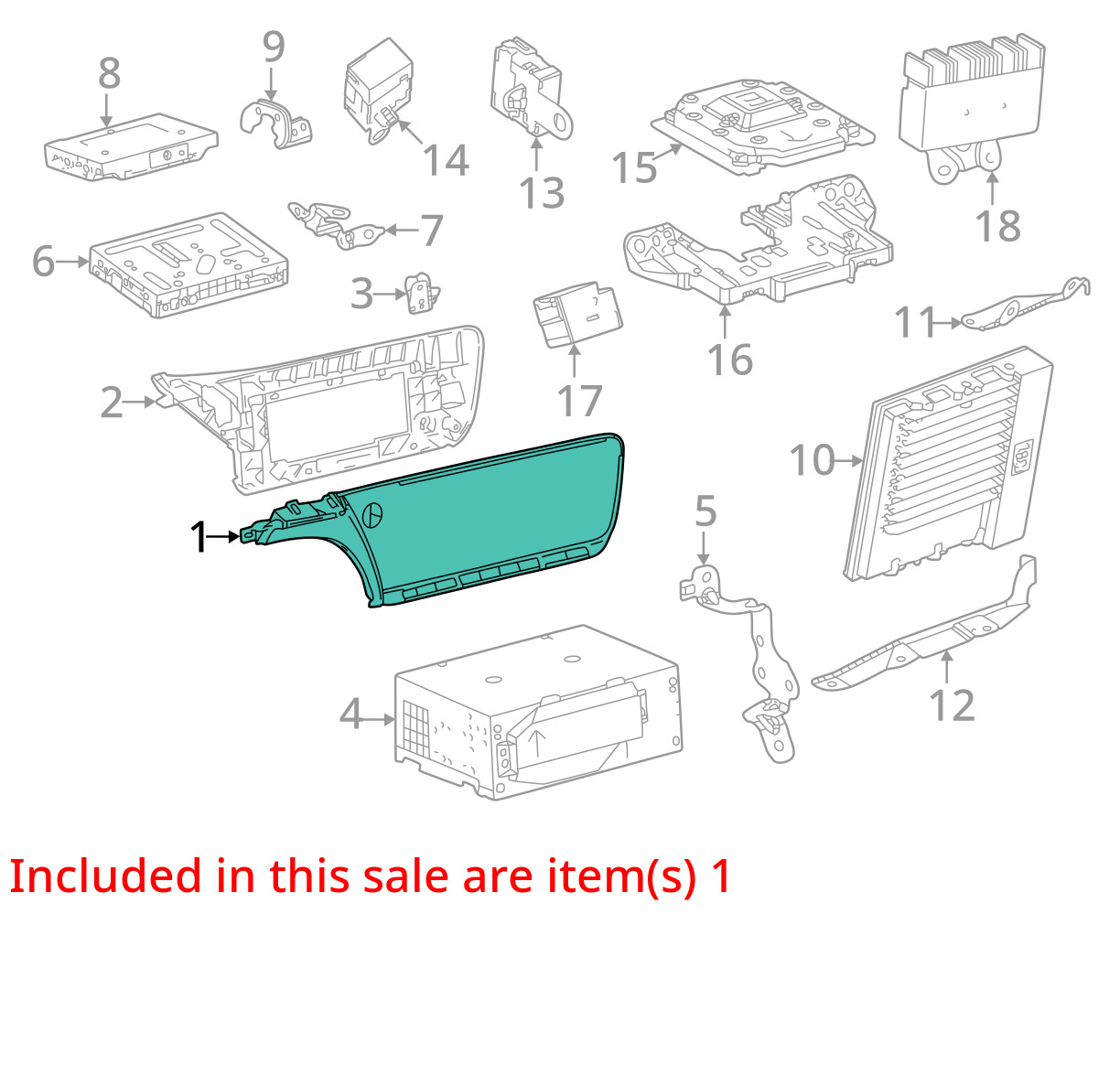 2022 Toyota Mirai Display Screen 12.3″ 8611062020 Factory OEM Replacement Part