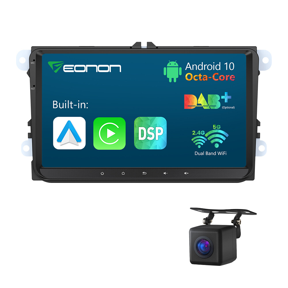 For VW Volkswagen Jetta Passat 9″ Car GPS Stereo Android Auto 10 CarPlay+ Camera
