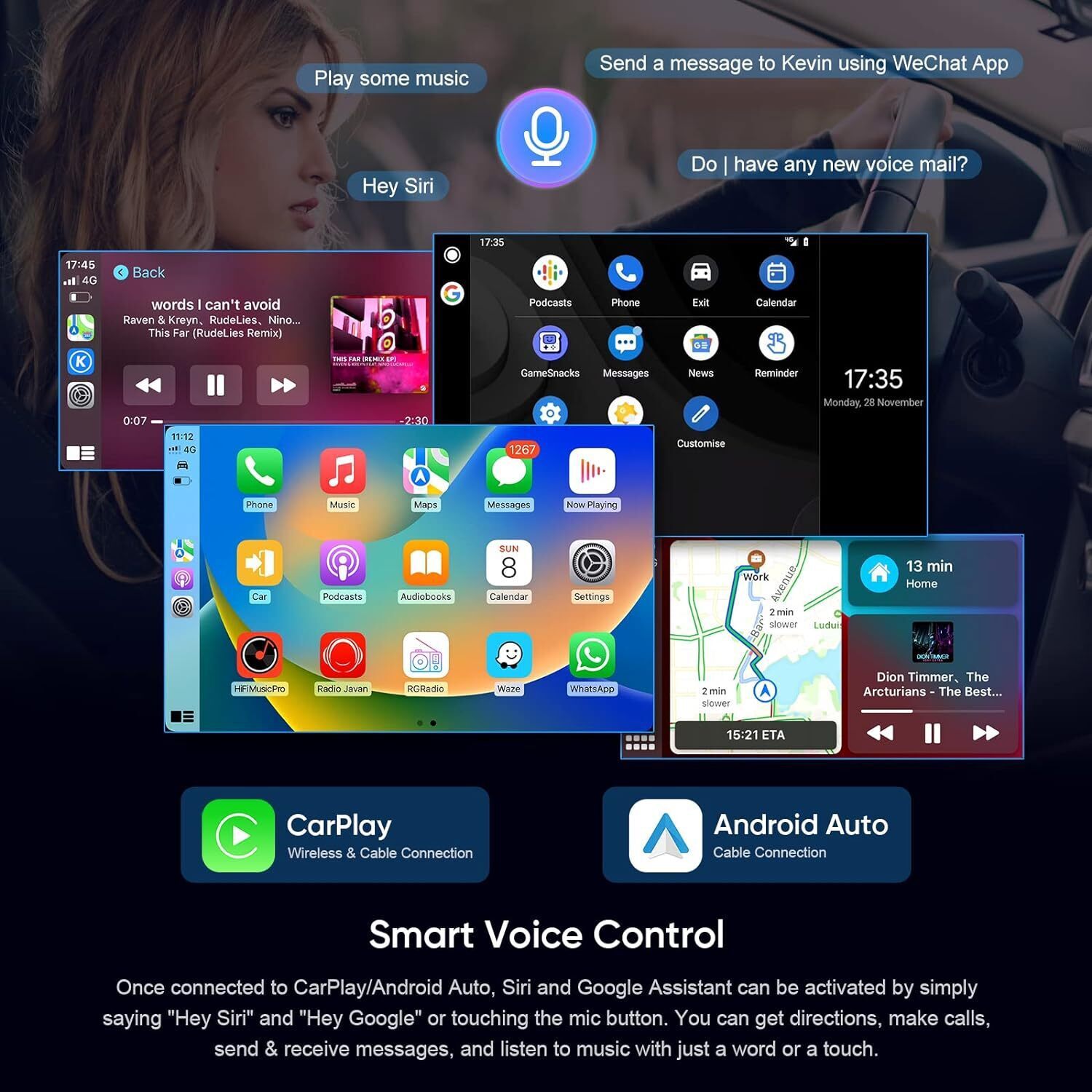 For Jeep Grand Cherokee 1993-1998 ZJ Apple Carplay Android Auto Stereo Radio GPS