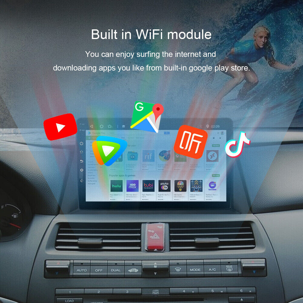 FOR HONDA ACCORD 2008-2012 ANDROID AUTO APPLE CARPLAY CAR STEREO GPS NAVI RADIO