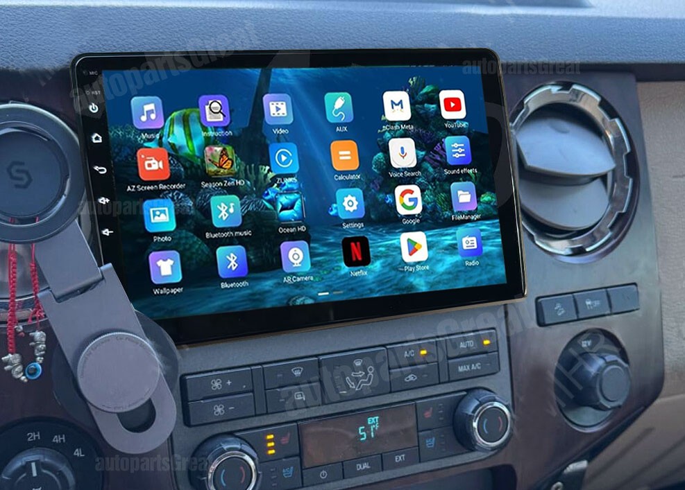 10″ For 2005-14 Ford F-250 F-350 Super Duty CarPlay Android Auto Radio GPS Navi