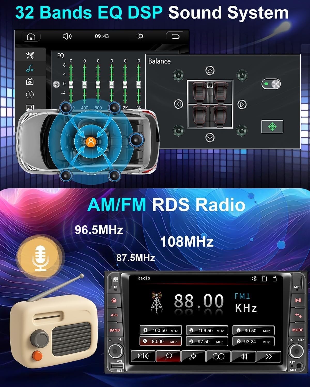 Plug & Play Car Radio Stereo for Nissan Rogue Selet 2014-2015/Sentra xx186