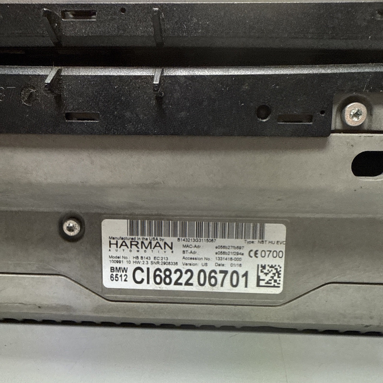 2016 Bmw 228 Series Radio Receiver Stereo Cd 2 Din Harman Oem 682206701 15 16
