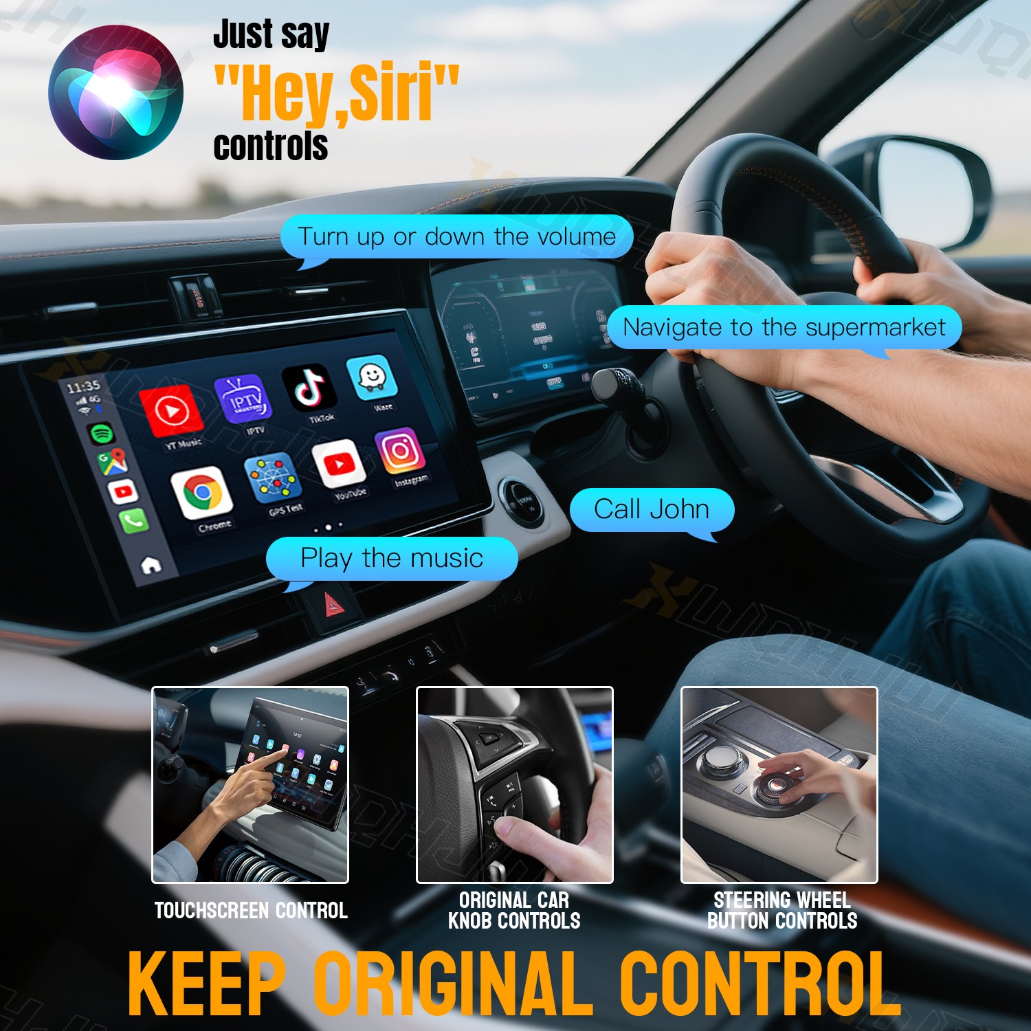 Wireless CarPlay Adapter USB Dongle For Acura ILX Sedan 4-Door 2.4L 2019-2022