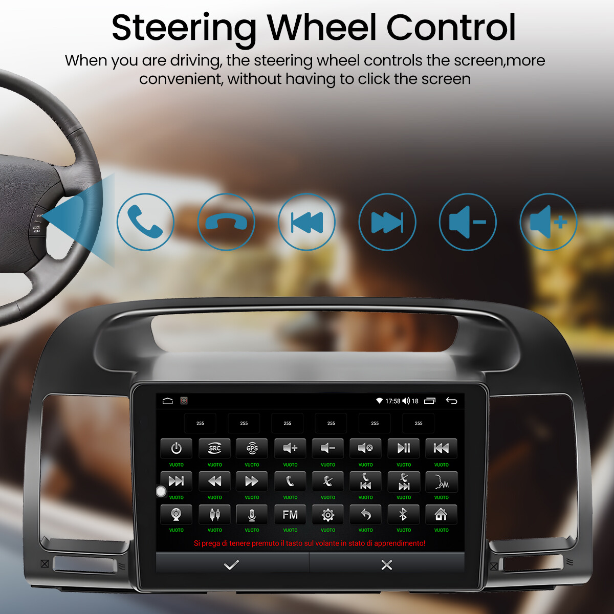 Support JBL FM Carplay Android Car Radio Stereo Media For 2002-2006 Toyota Camry
