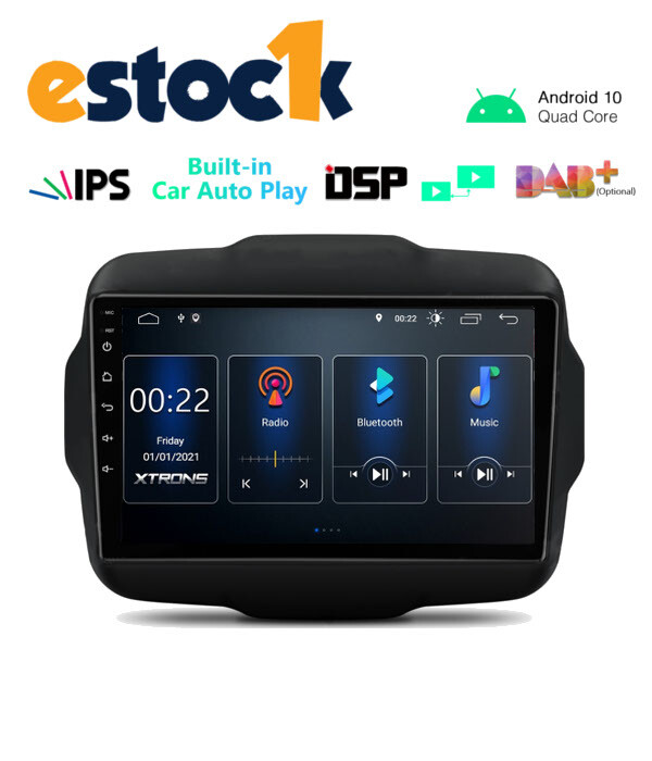 CAR TABLET ANDROID 14 FOR JEEP RENEGADE 2015-2018 4GB RAM 64GB ROM 9″ GPS