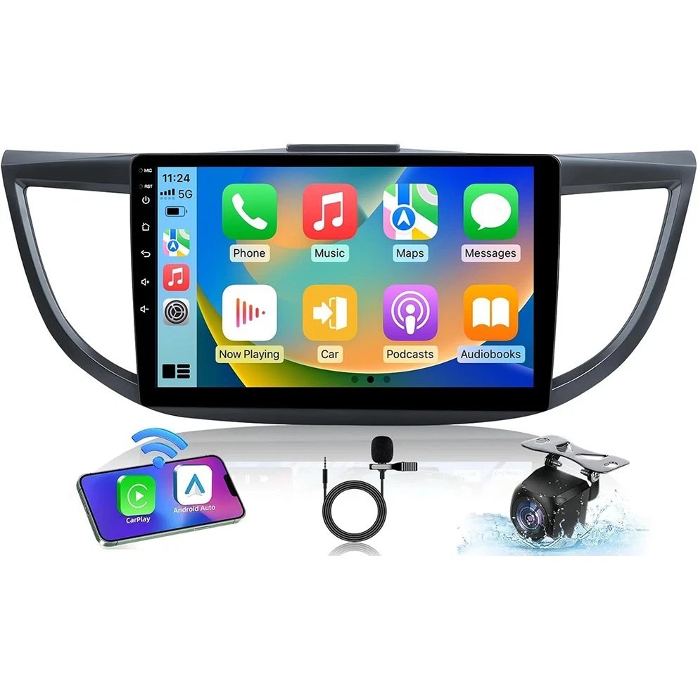 Car Radio Stereo Carplay For 2012-2016 Honda CR-V 4+64G 10in Car 4+64G