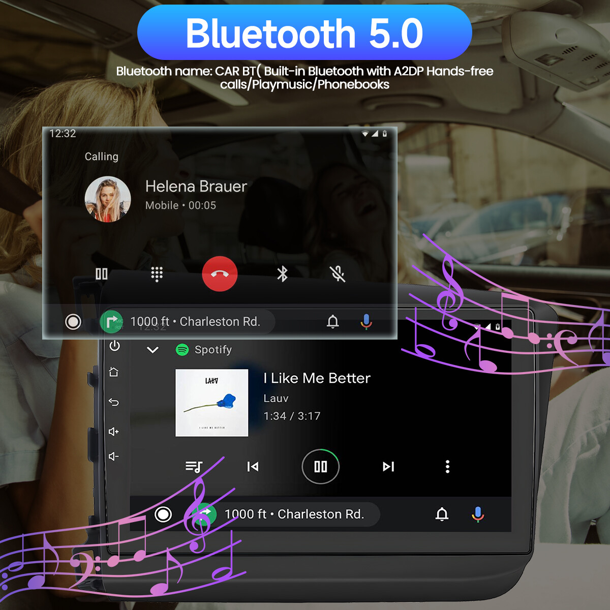 Big Screen Radio For Honda Civic 2012 Android 12 Car Stereo Apple CarPlay