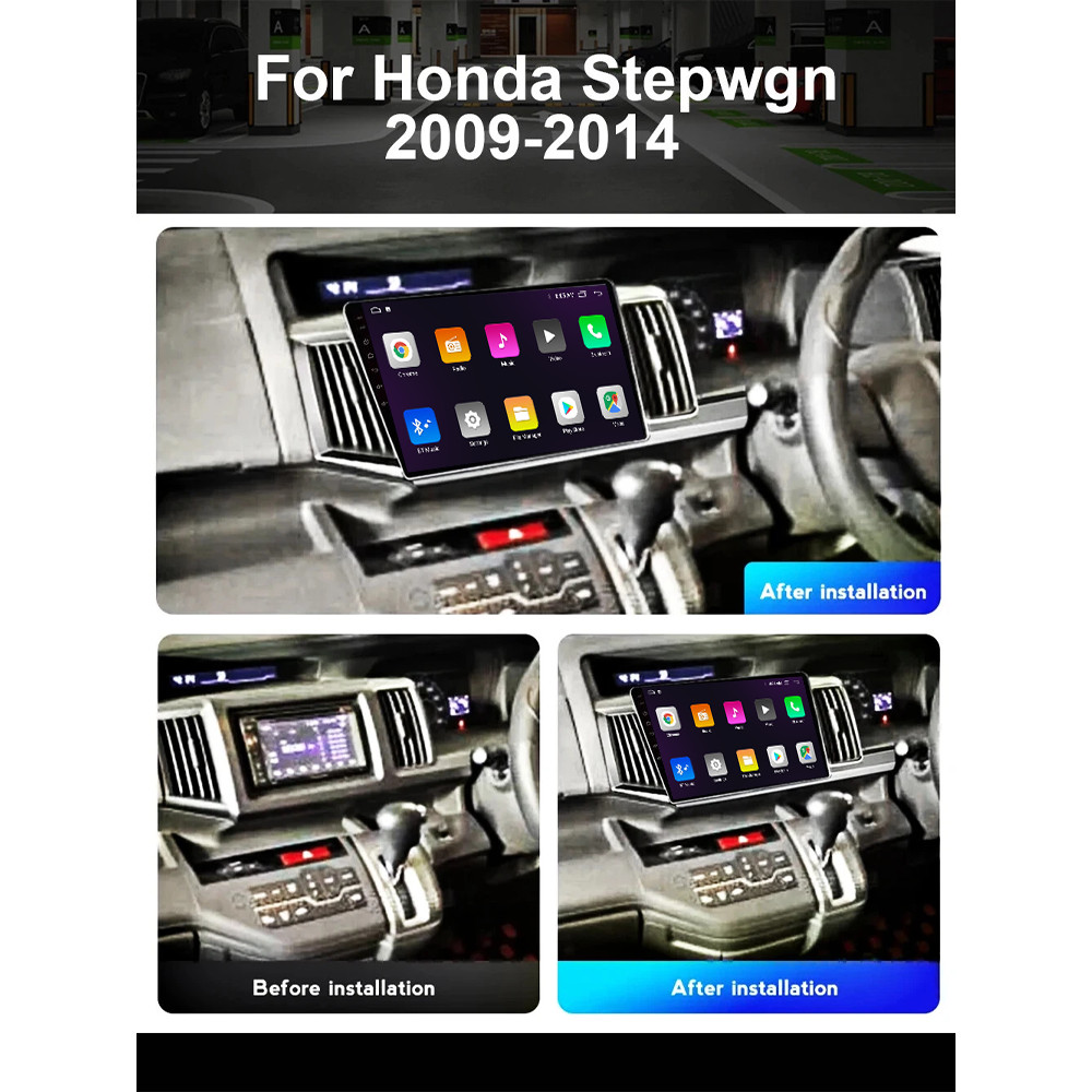 For Honda Stepwgn Multimedia Car Navi Stereo 2009-2014 Android GPS Carplay Radio