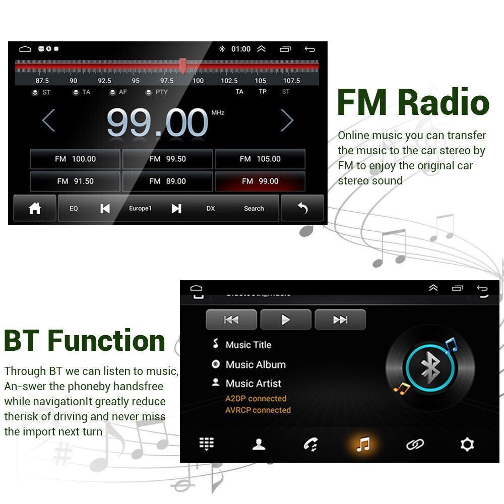 For CarPlay Android 13 Car Radio Stereo QLED Head Unit