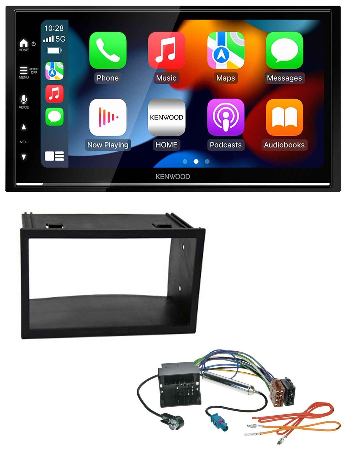 Kenwood DAB USB Bluetooth 2DIN MP3 Car Stereo for VW Golf IV Polo Passat T4 Fox Q