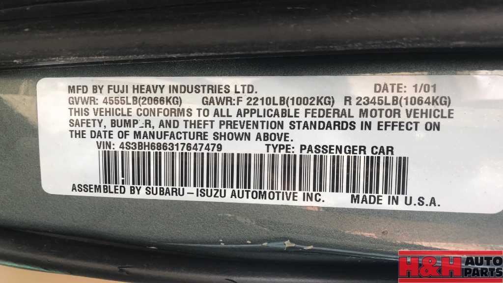 Audio Equipment Radio Am-fm-cd-cassette Fits 00-02 LEGACY 370652