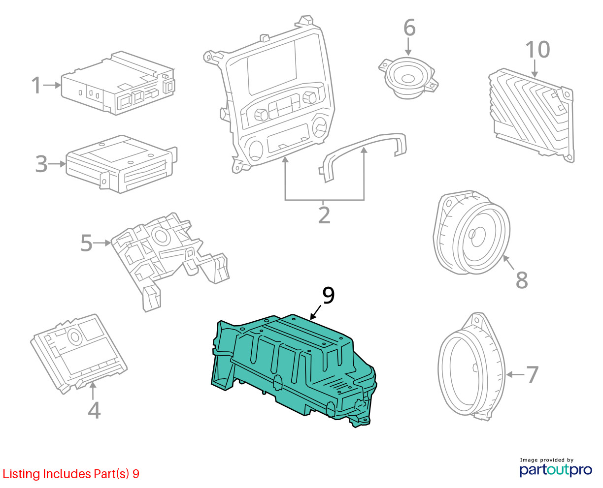 ’16-’17 GMC YUKON XL 1500 Bose subwoofer assembly OEM 1 Year Warranty!