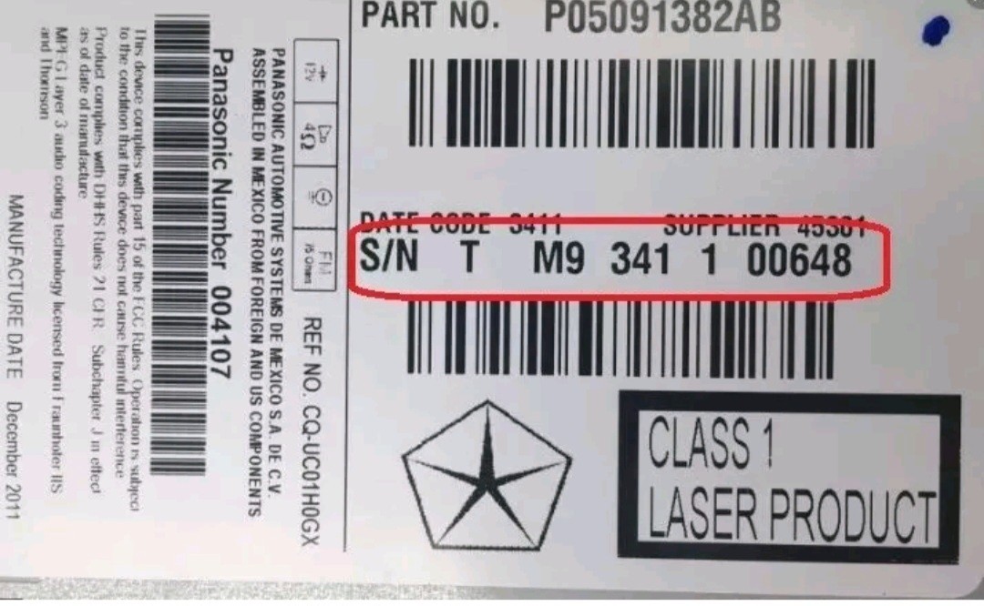 ✅UAS/UAG 4C Radio Unlock Code Anti-Theft Ram, Jeep, Dodge, Chrysler 8.4 Uconnect