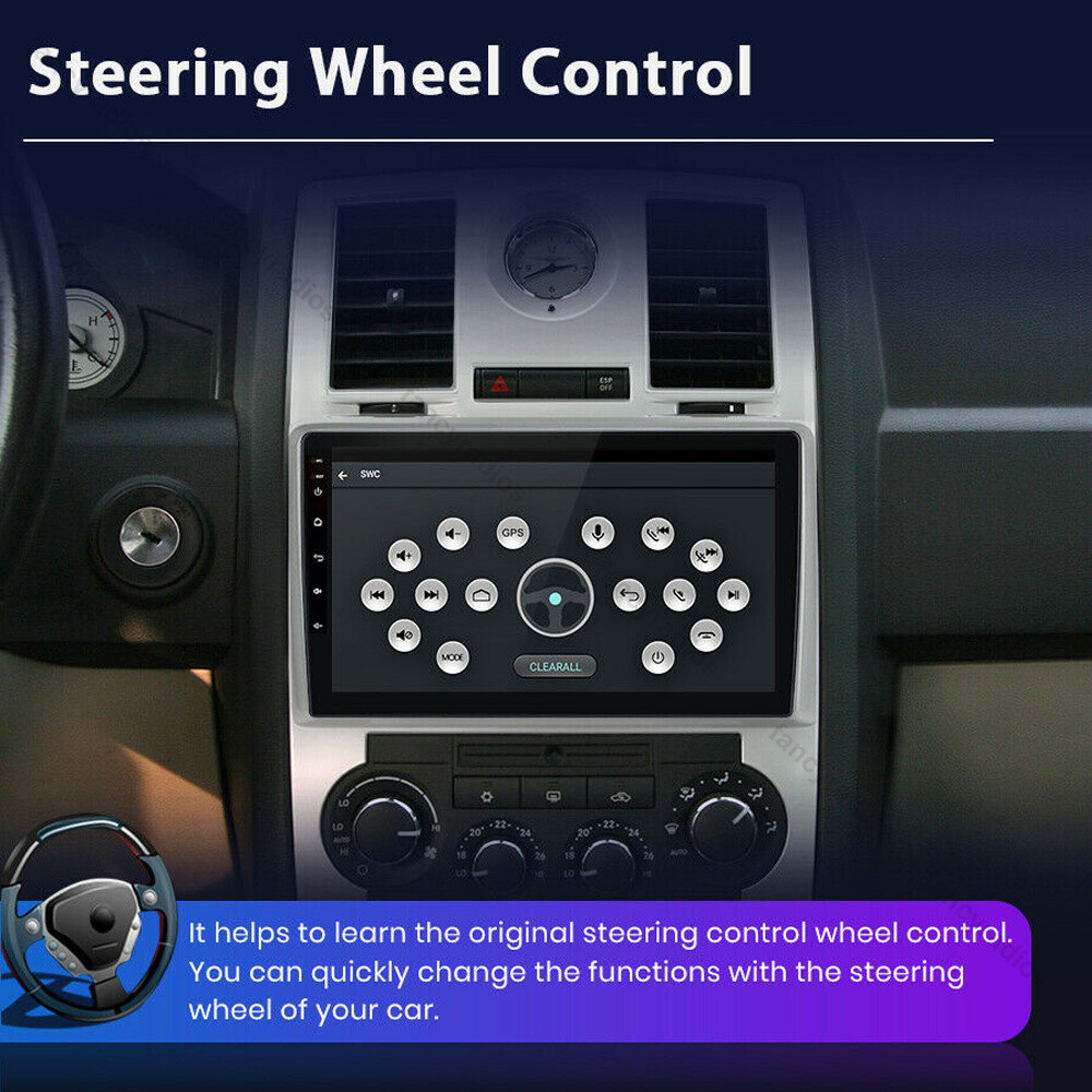 Android 12.0 2+32G Carplay Car Stereo Radio GPS WIFI For Chrysler 300C 2004-2007