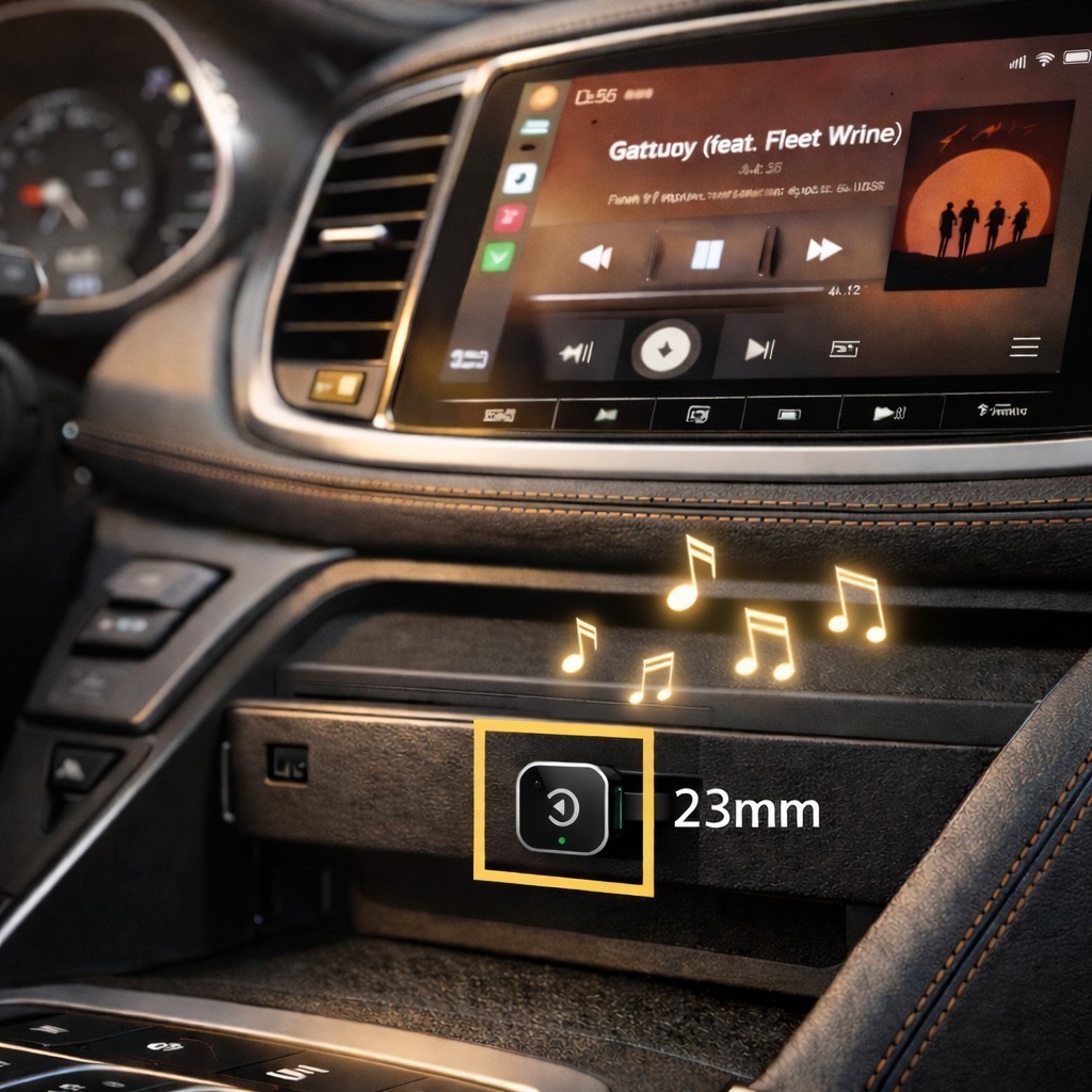 USB Wireless CarPlay Adapter for Apple iPhone & Android Auto Dongle Plug＆Play US