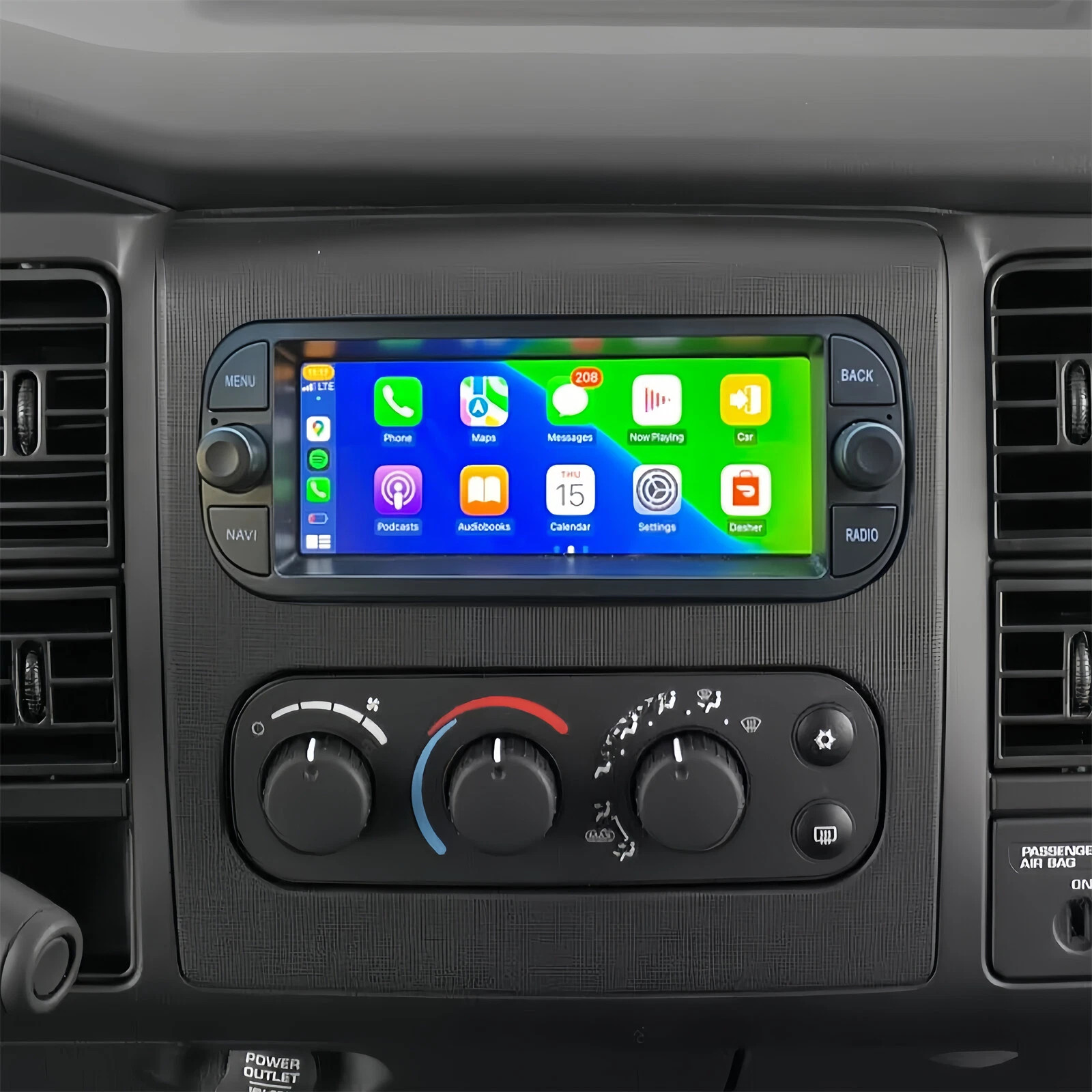 para 2001 2002-2004 DODGE DAKOTA CARPLAY ANDROID Radio Estéreo de Coche GPS