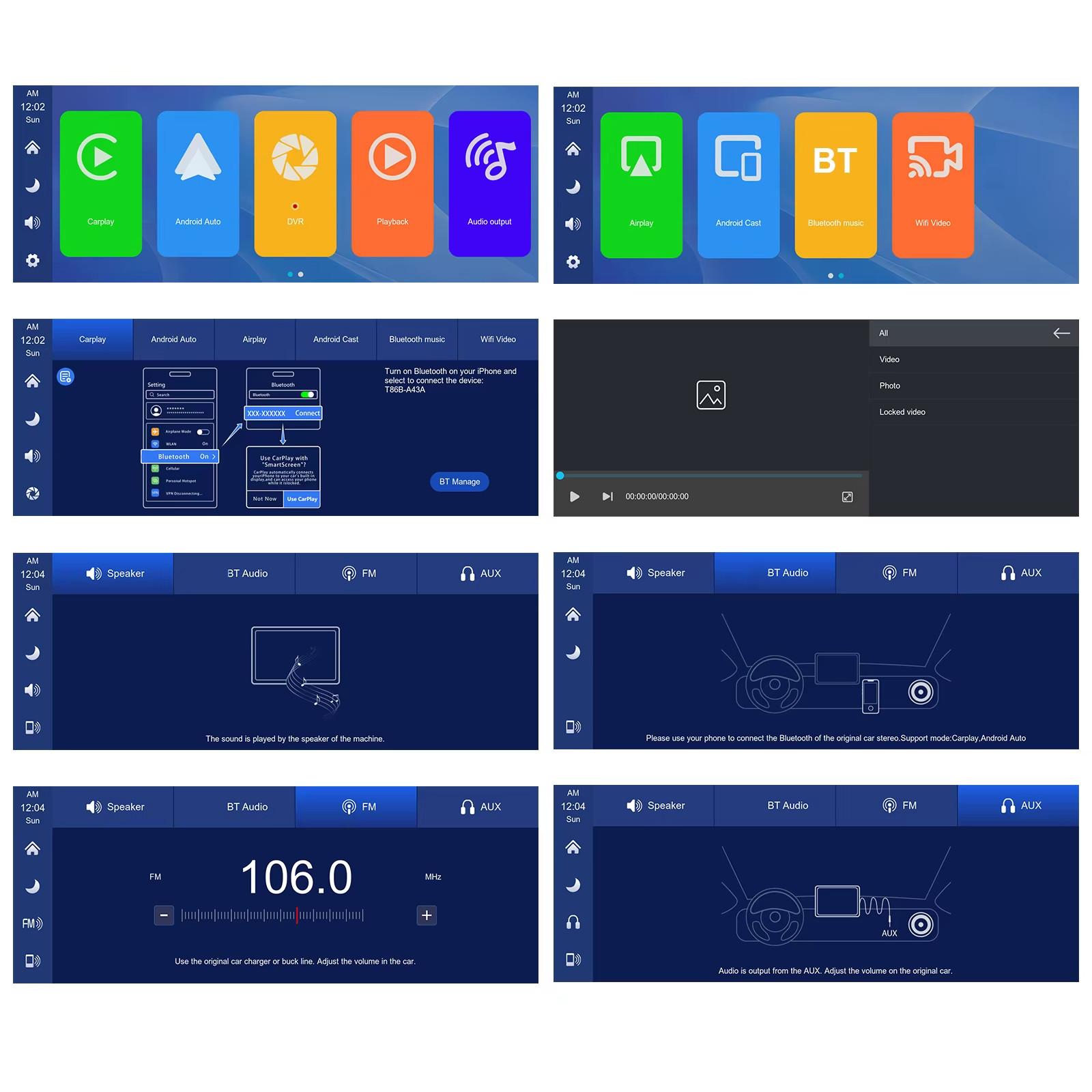 🚗 10.26″ Wireless CarPlay Android Auto Smart Screen Dash Monitor + Cameras