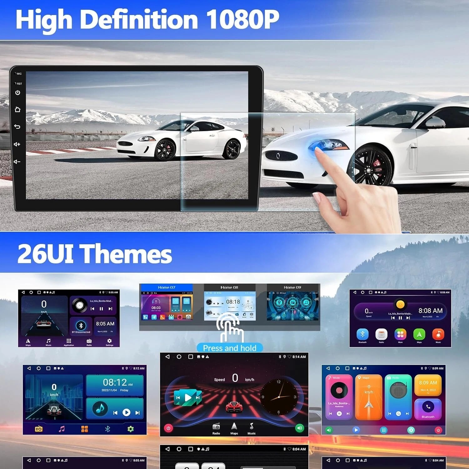 4+64G For Chrysler Town Country 1990-2000 Android Fit for CarPlay Car Radio GPS