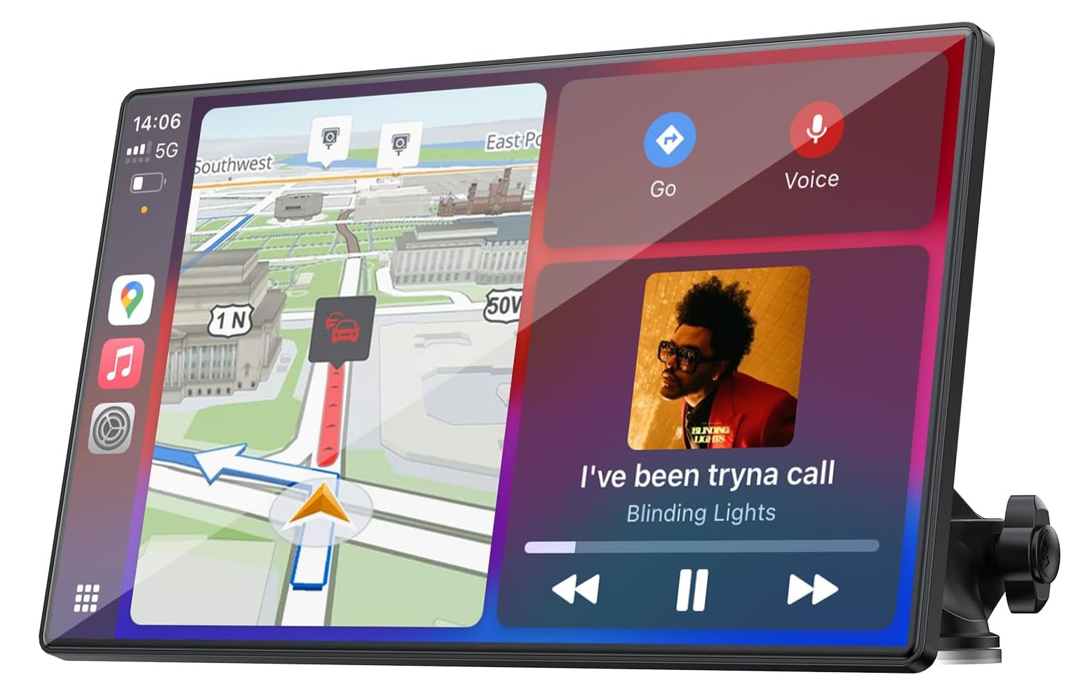 Carplay Screen for Car, 9” Wireless CarPlay & Android Auto