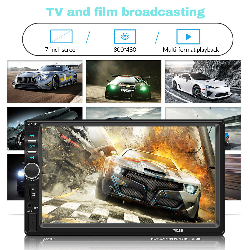 2 Din 7″ Car Stereo Mirrorlink-GPS Bluetooth Radio Car MP5 Player+Rear Camera