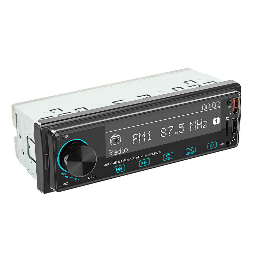 Car Radio Stereo 1 Din Bluetooth MP3 Player Touch Buttons FM/USB/AUX/TF W/Remote