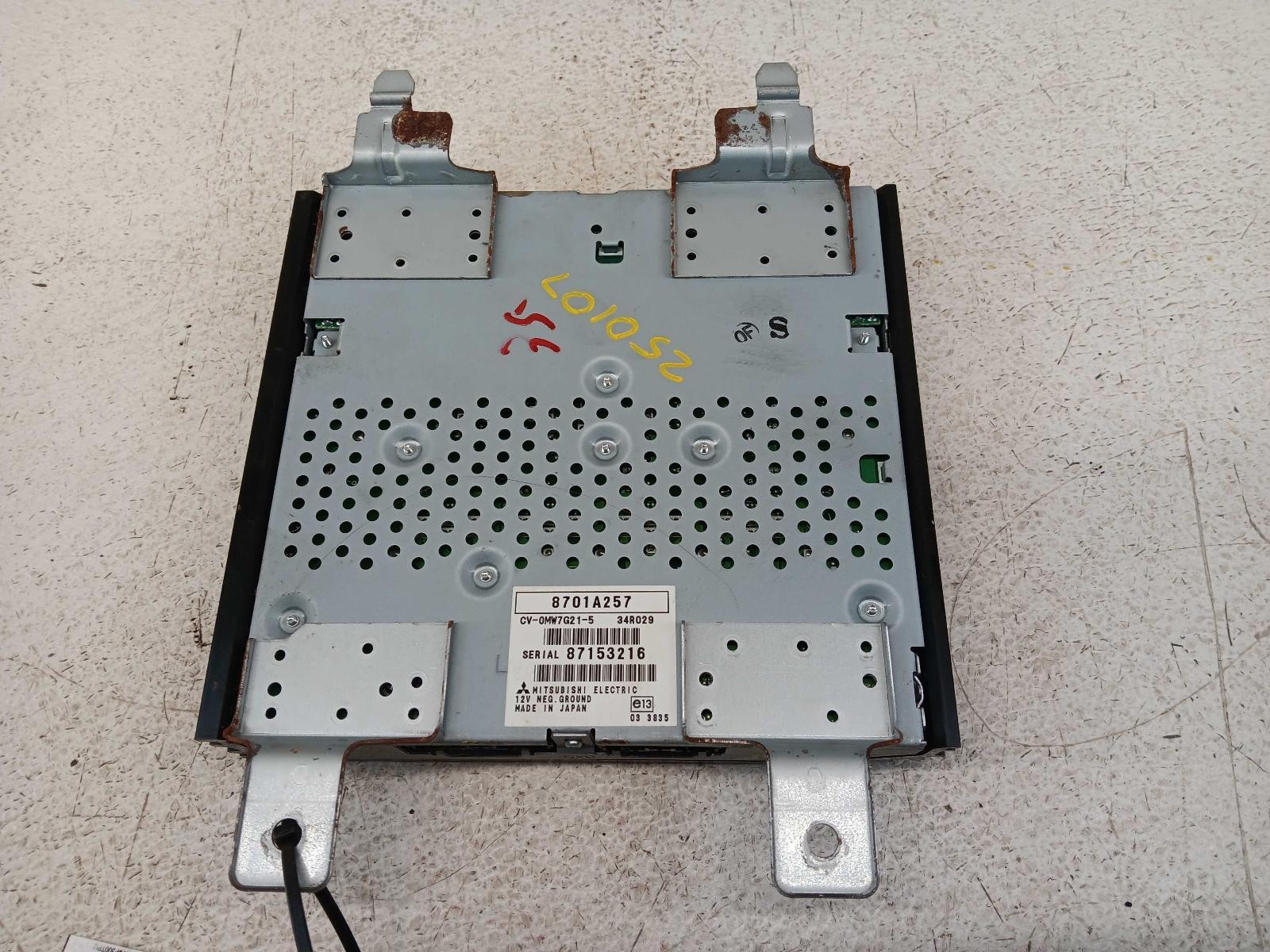 08-13 Mitsubishi Lancer Radio Amplifier Pass. Seat Mnted *May Need Programming*