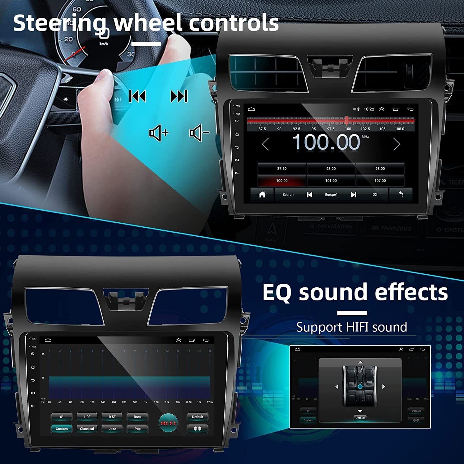 For 2013-2015 Nissan Altima Car Radio Stereo Carplay 4+64G 10in WIFI Carplay