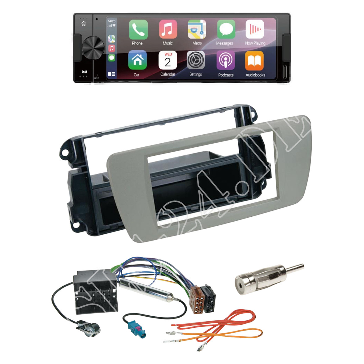 Ampire CPR60 radio DAB + with installation kit for Seat Ibiza (6J/6JN) from 06/2008