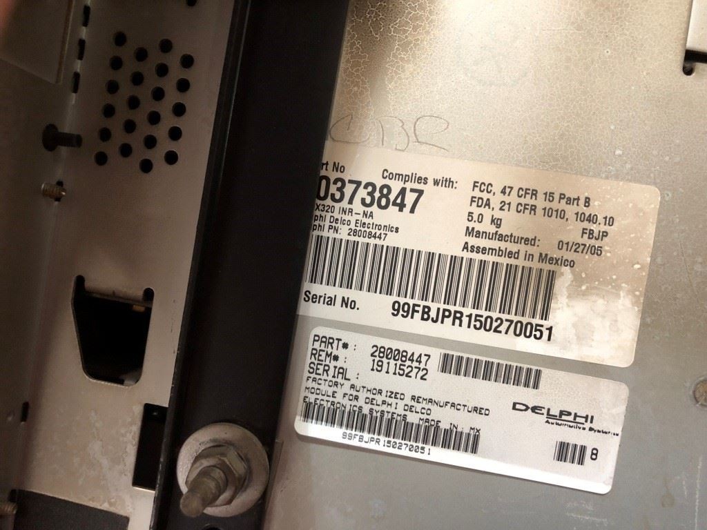 03-07 Cadillac CTS V USED Radio Stereo AM FM CD DVD Navigation FOR PARTS ONLY