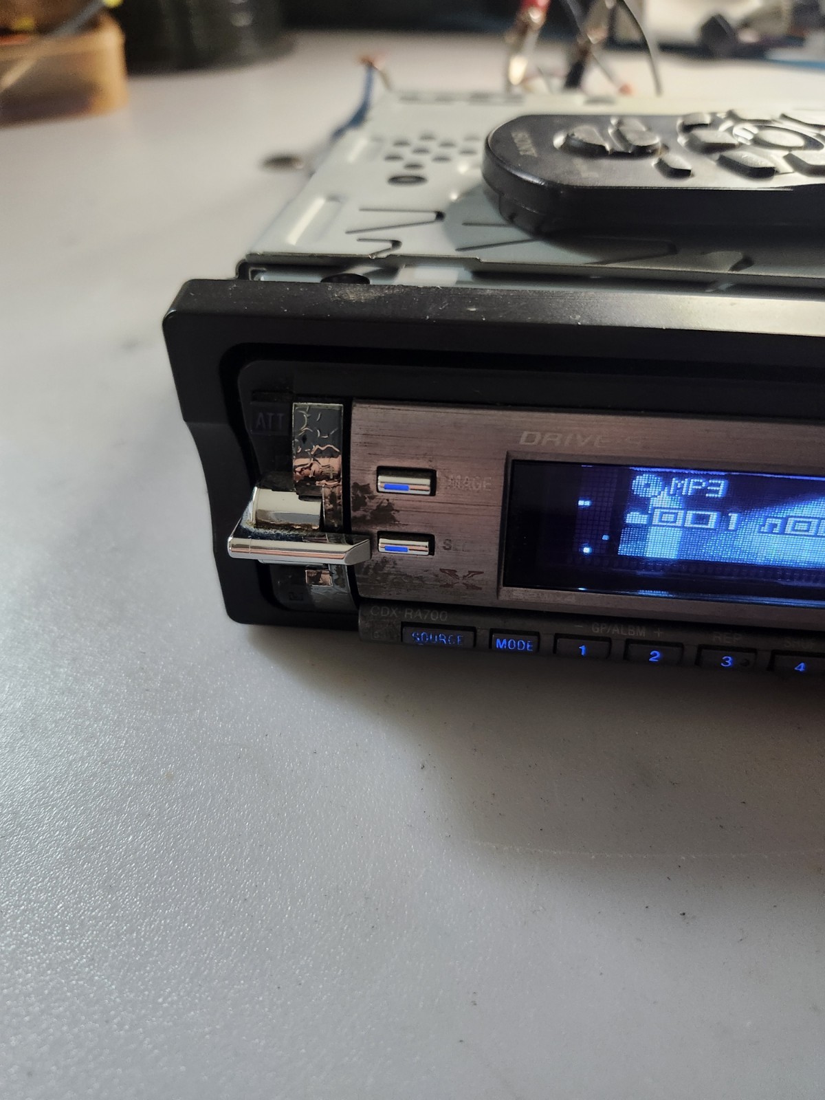 CDX-RA700 Car AM/FM Radio CD Player MP3 WMA Playback WORKS