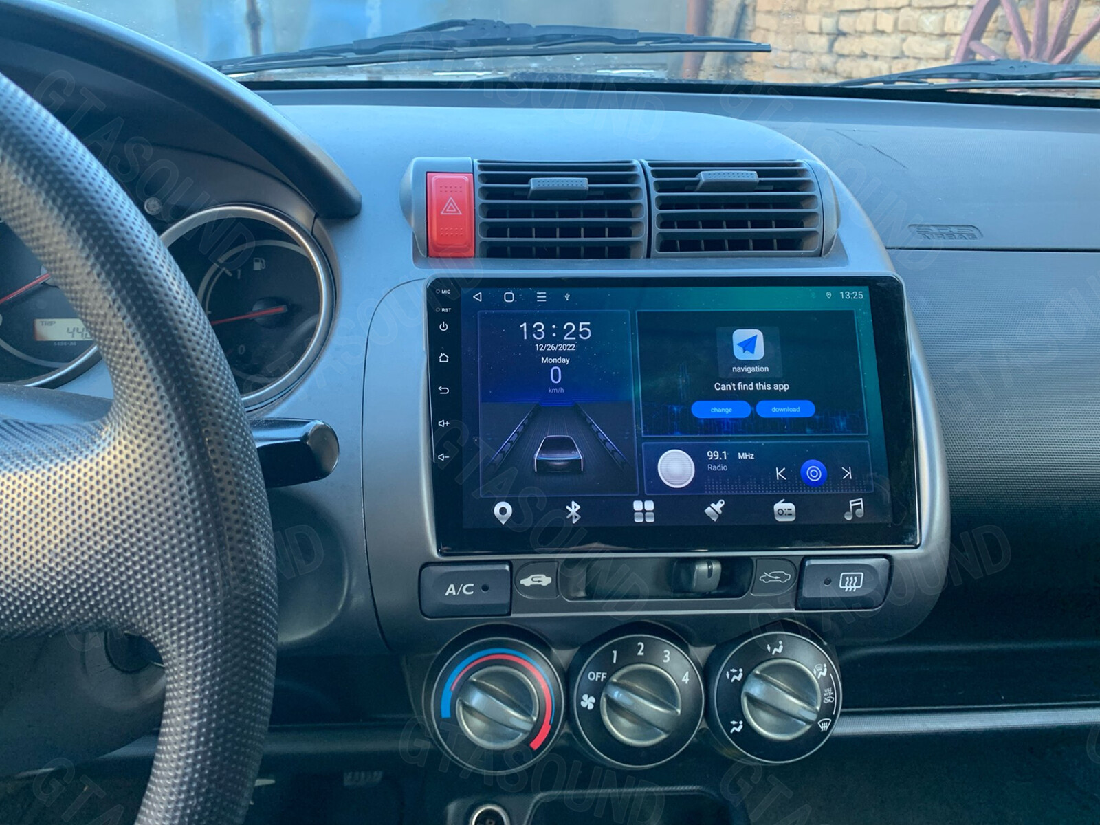 9” Car Radio Stereo GPS WiFi BT For Honda Fit Jazz 2006-2008 Carplay Android 14
