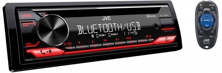 JVC KD-T721BT Bluetooth Android iPhone Alexa MP3 CD Player Pandora AM FM USB Aux