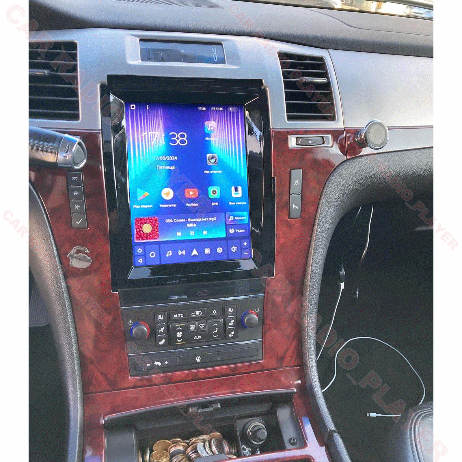 PLUG &PLAY Car Stereo Radio Android Auto Carplay For Cadillac Escalade 2007-2014