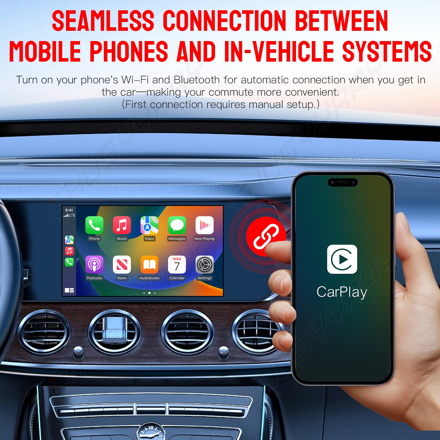 For Acura Integra 2023-2025 Wireless CarPlay Adapter Dongle USB For Apple iOS