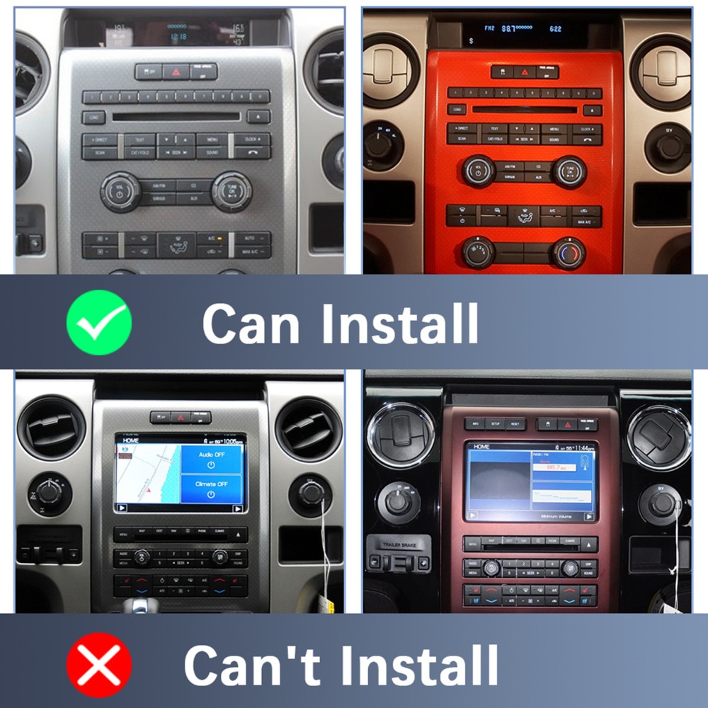 For Ford F-150 2009-2014 Apple Carplay Android 15 Car Stereo Radio GPS BT 2+64GB