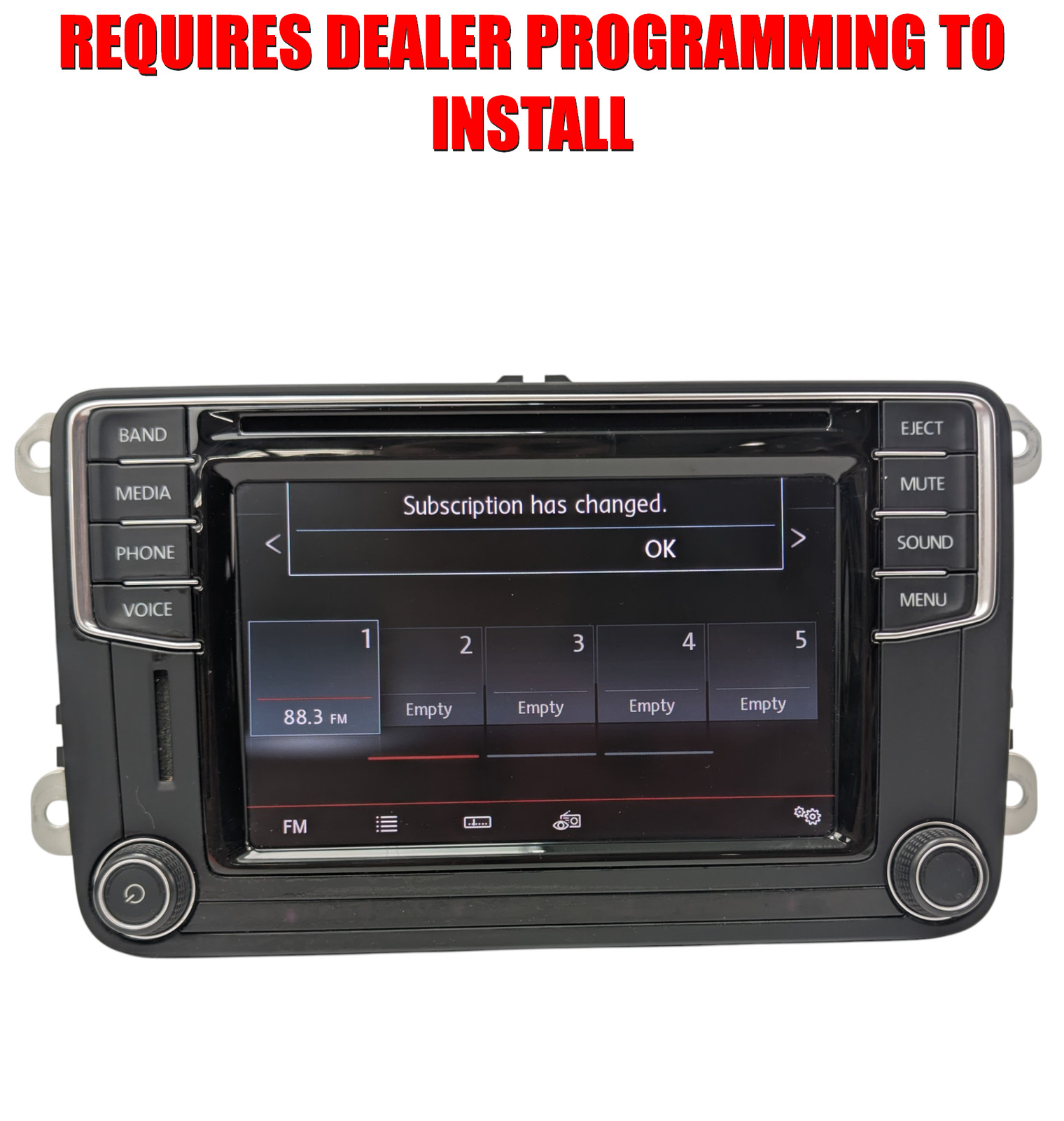 2020-2022 Volkswagen Passat AM FM Radio SD Card Reader BT Media Player 5C0035200