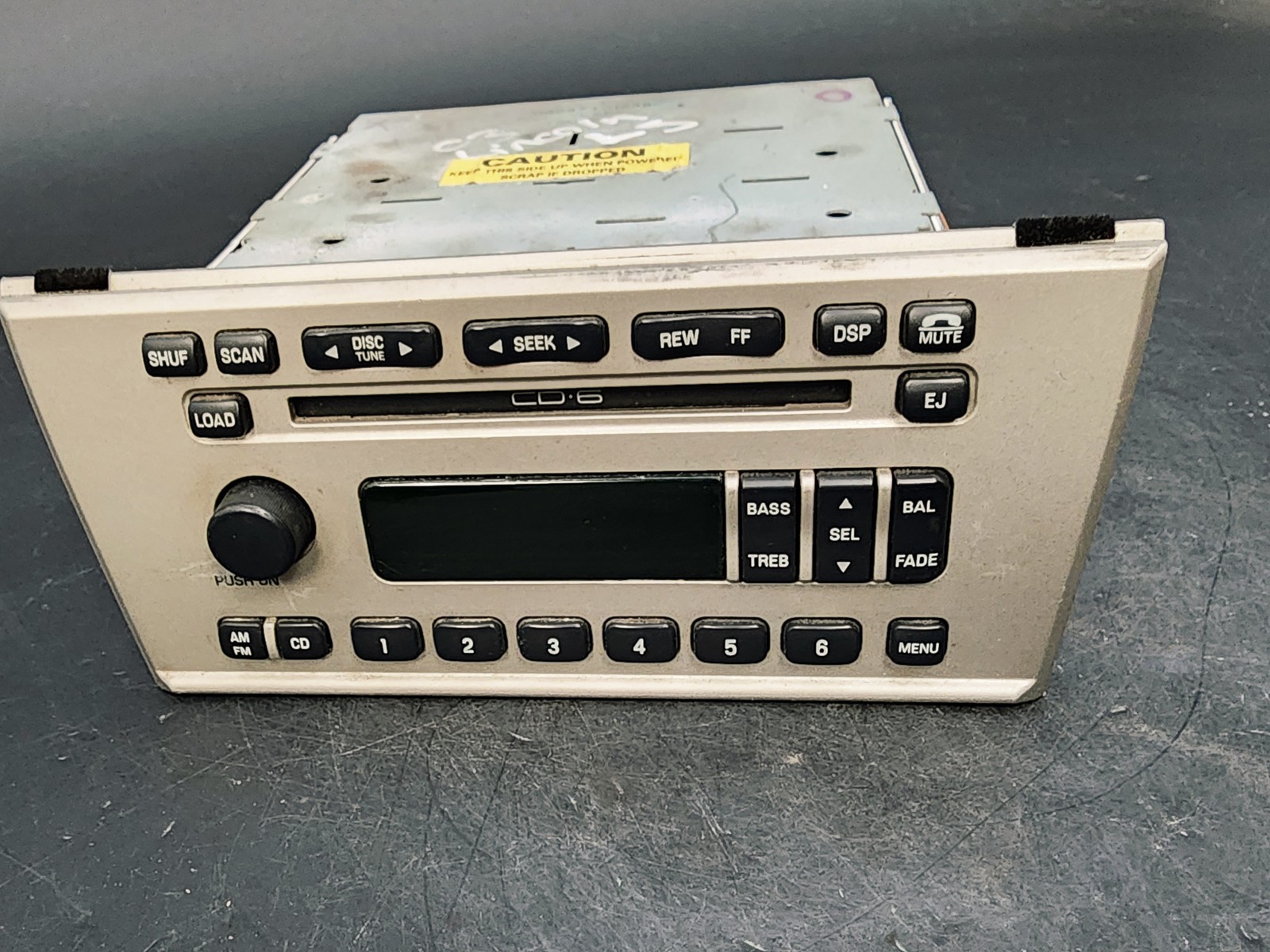 OEM 03-06 Lincoln LS Radio CD Changer 3W4T18C815AD Silver/Black Used
