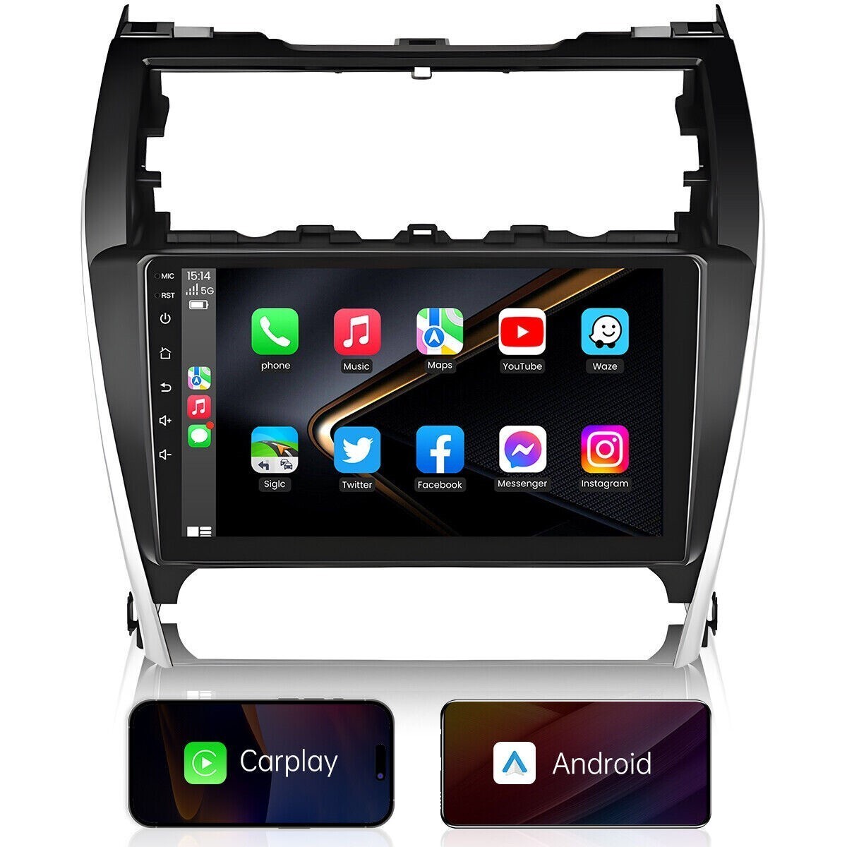 For 2012-2014 Toyota Camry CarPlay Android 13 Car Radio Stereo 4+64G 10in DSP