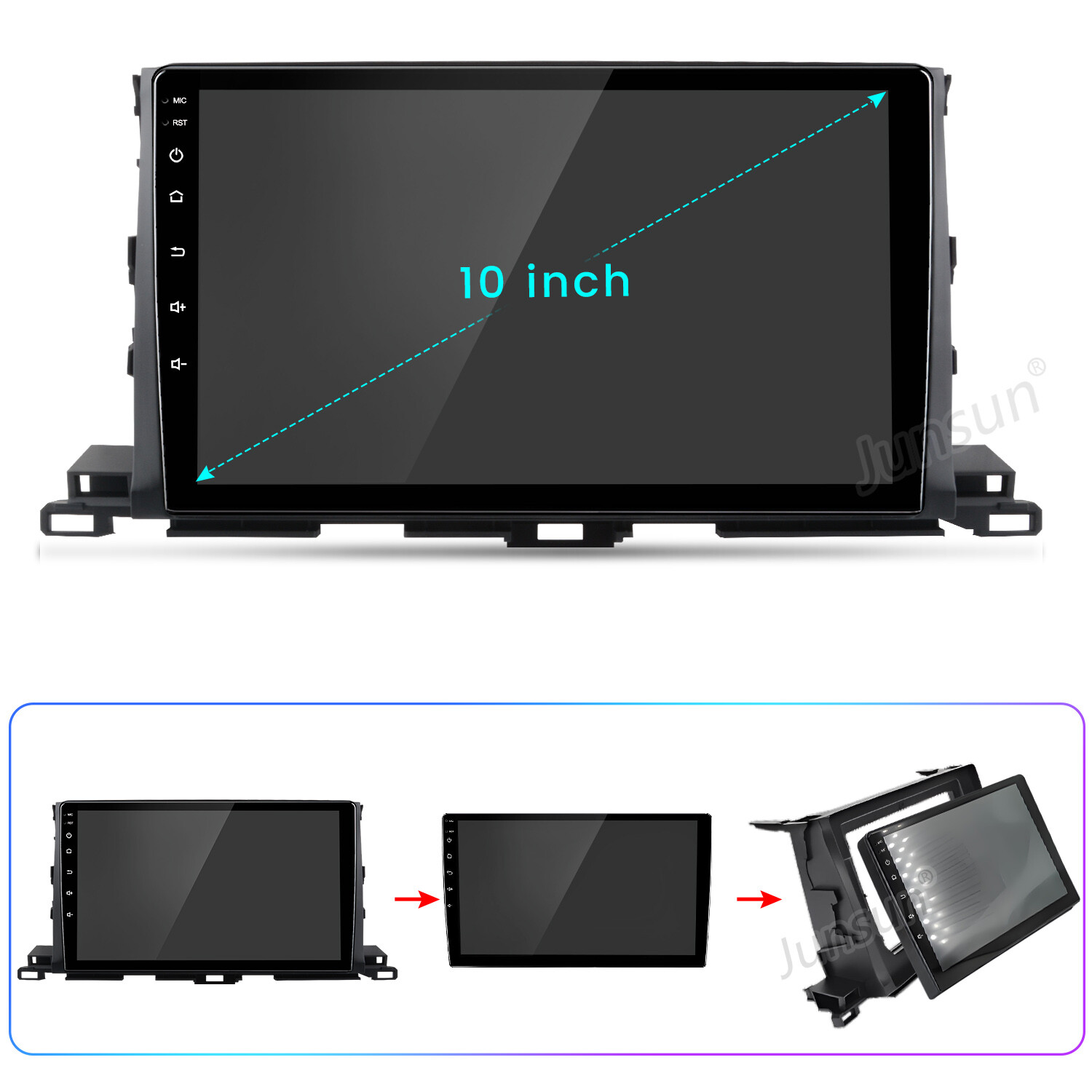 6+128G 8Core CarPlay Android14 For Toyota Highlander 14-19 Car Stereo Radio GPS