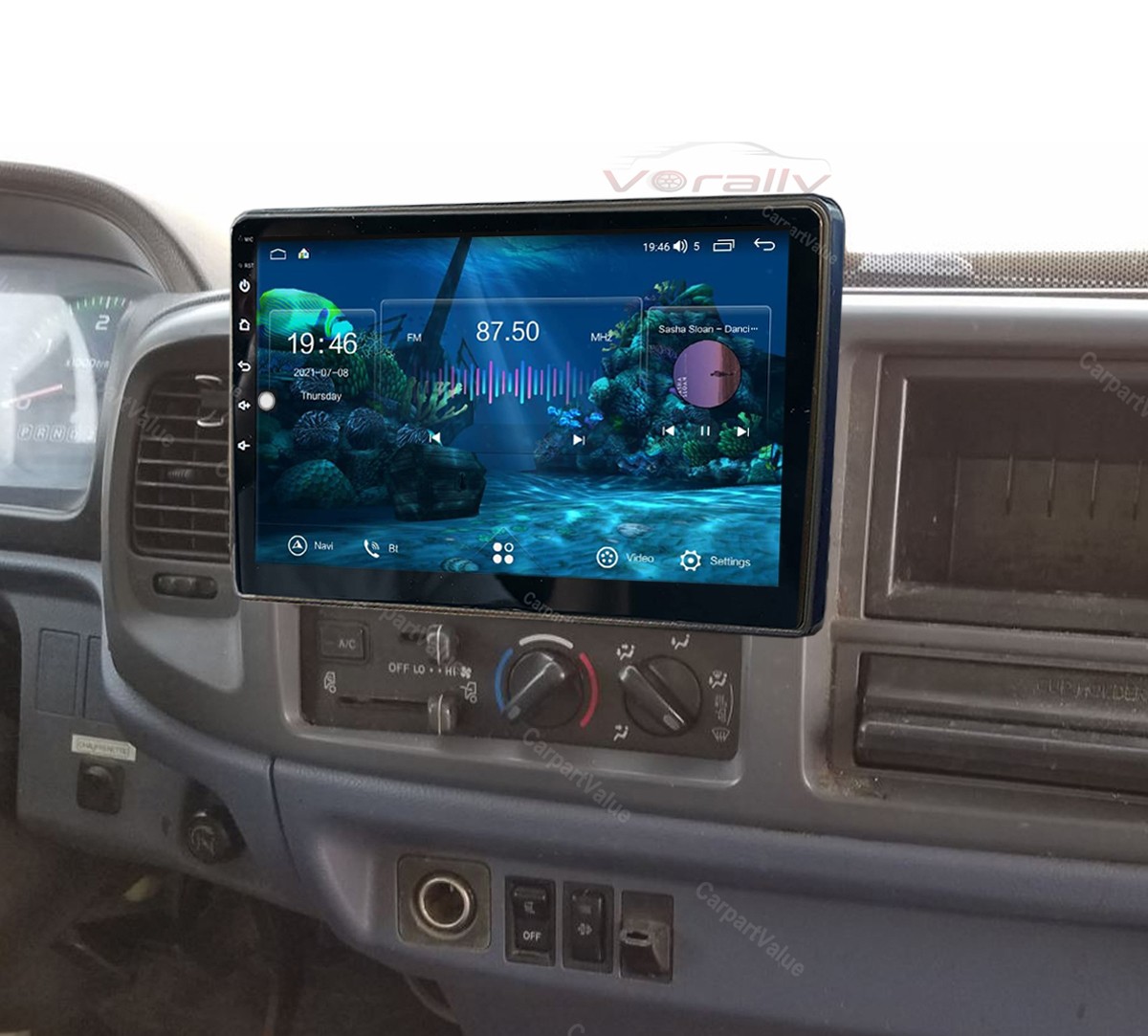 for 05-20 Hino 165 268 308 338 Radio Apple CarPlay Android Auto; Android 15 Navi