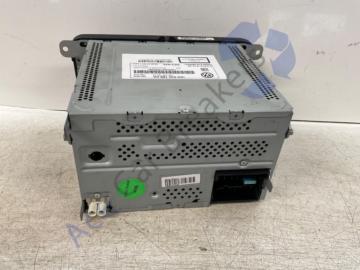 VW Golf Mk6 5K 08-12 Stereo Radio CD Player No Code 1K0035186AA